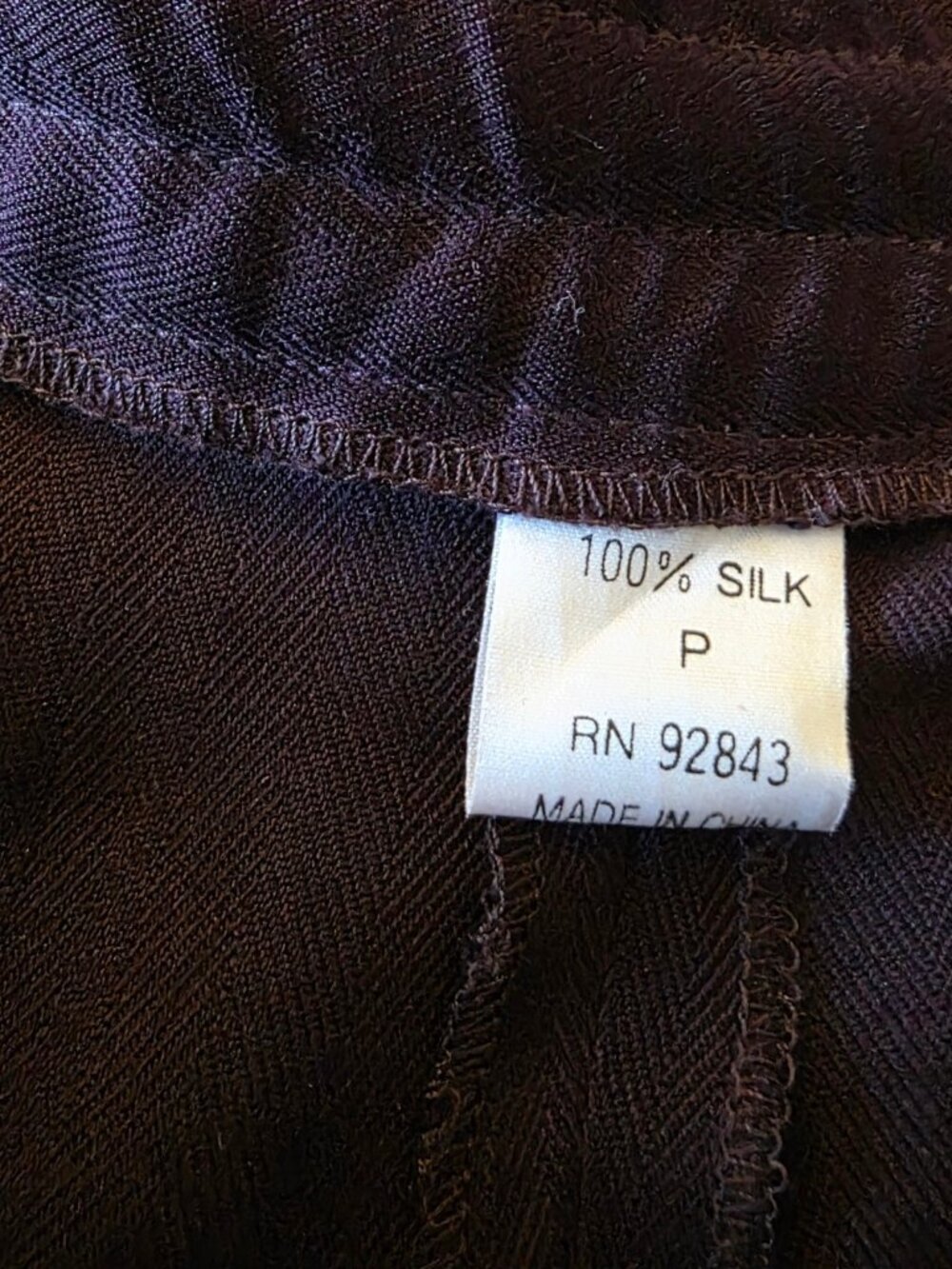 Neiman Marcus 100% Silk Purple Tai Chi Set PM Petite Medium Frog Closure Lounge - Picture 7 of 16